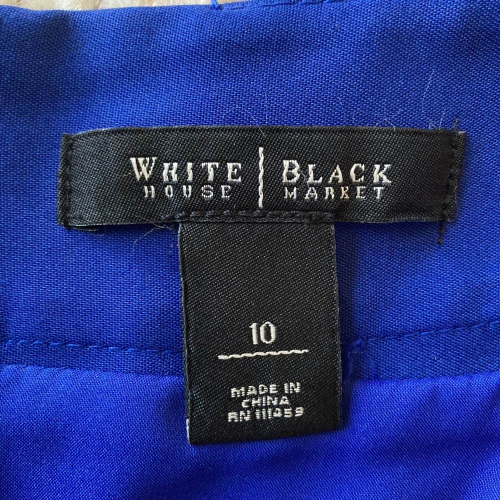 White House Black Market Royal Blue Pencil Skirt - Picture 4 of 6